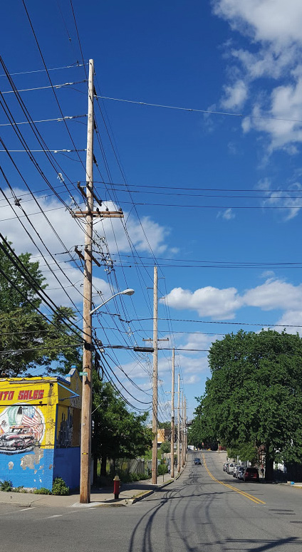 Power lines can create an electric fence for upper floors of a building