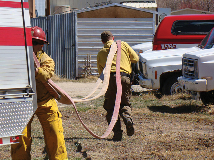 By the same token, do not use wildland fire personal protective equipment when fighting a structure fire.