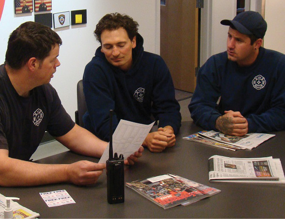 Structural firefighters within wildland urban interface response areas should incorporate discussions of fire weather forecasts into their crew briefings. (Photos by author.)