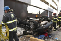 Extrication Task Force 7 and the Indy Collapse Rescue Team responded to the incident, bringing 18 units to the scene.