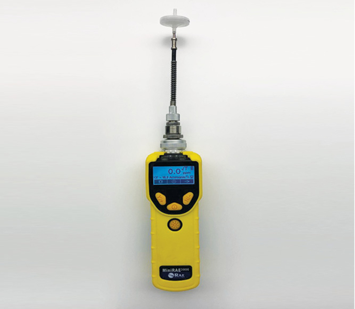 This stand-alone photoionization detector was used at this incident. It allows the user to set the measurement gas to the material being metered. It will also conduct the correction factor automatically, providing the user a true reading in parts per million.