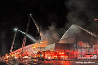 Aerial array at the fire scene