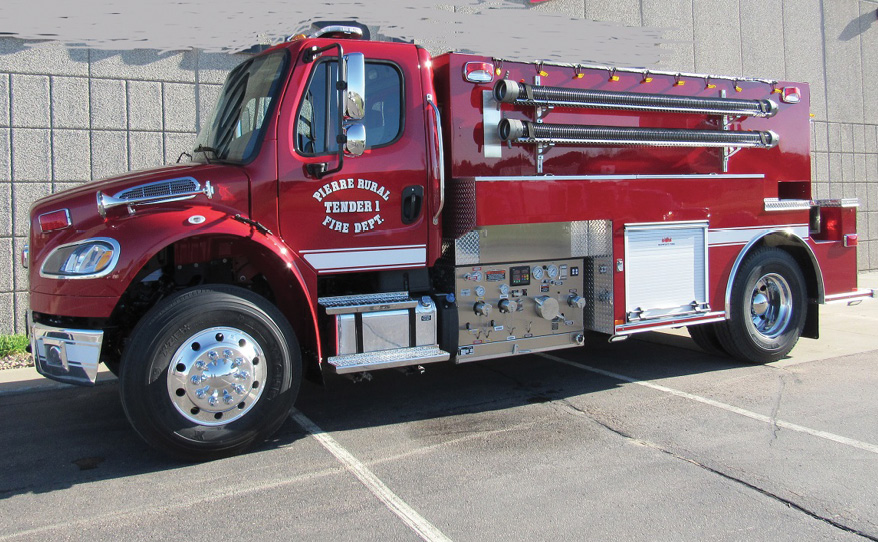 The Pierre (SD) Rural Fire Department has in service this MIDWEST pumper/tanker. 