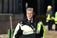 A fire official at the grain bin rescue