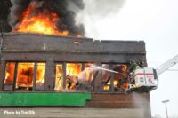 The fire engulfed a building in Roseland on Chicago's far South Side