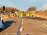 First responders on the roadway following a severe accident