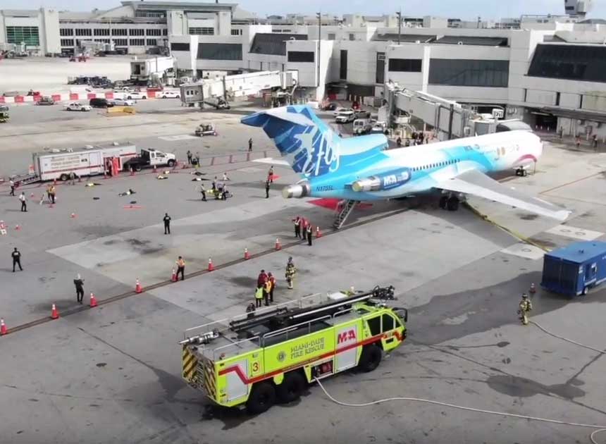 Miami-Dade airport fire drill