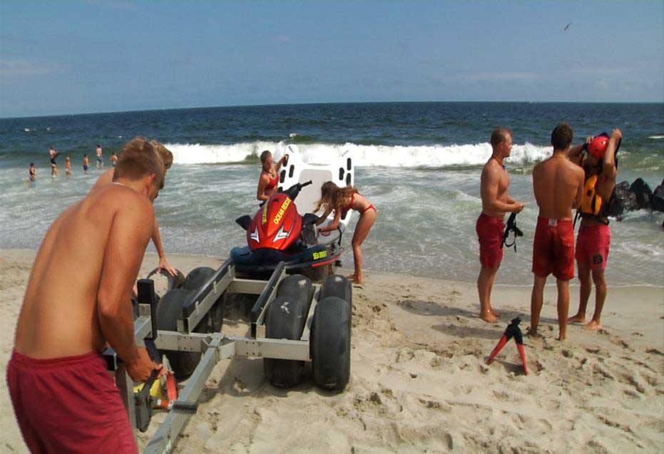 Lifeguards situate the PWC