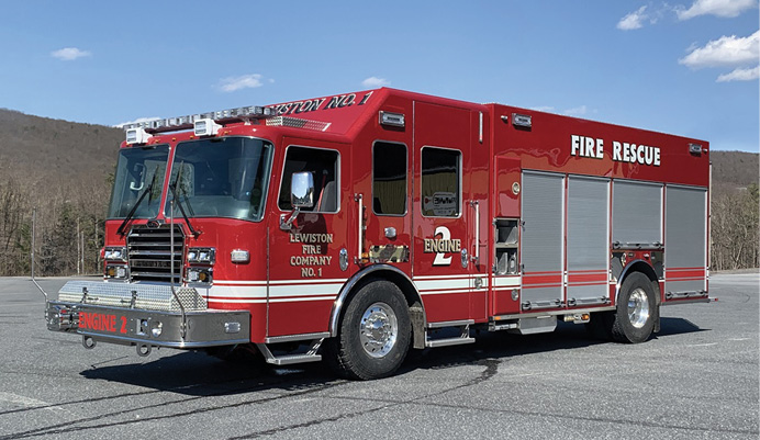 The Lewiston (NY) Fire Company No. 1 received this KME with PRO pumper configuration.