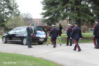 Chicago firefighters at the funeral of a member who died from COVID-19 complications