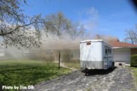 Early start of a fire in a home in Northbrook