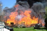 Photos: Detroit Pallet Yard Fire