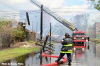 Photos: Detroit Pallet Yard Fire