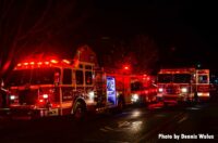 Fire apparatus at a Royal Oak house fire