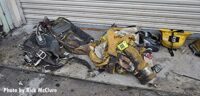 Damaged fire gear