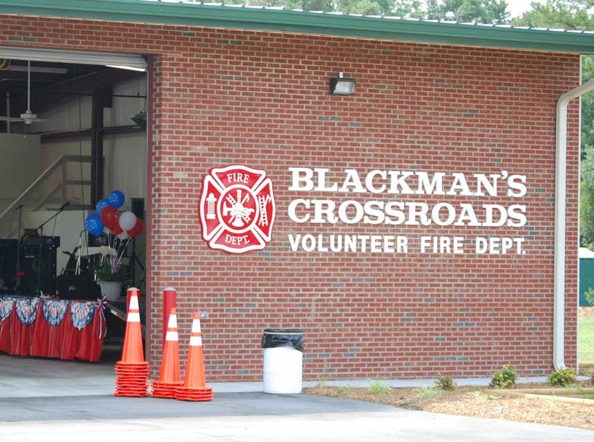 Blackmanâ€™s Crossroads Fire Department