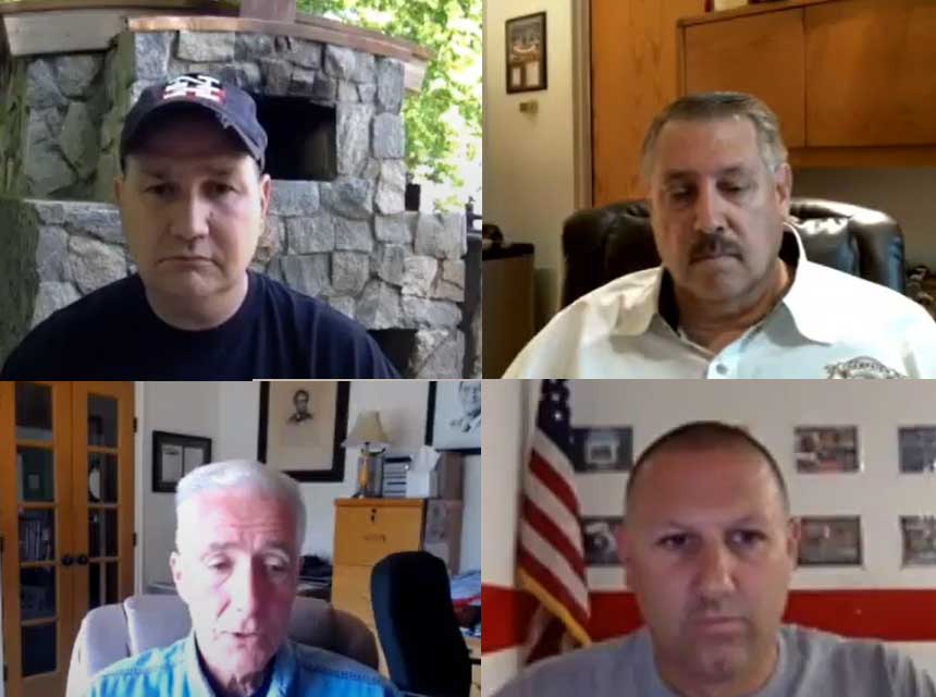 Frank Ricci, Gary Ludwig, PJ Norwood, and Bobby Halton