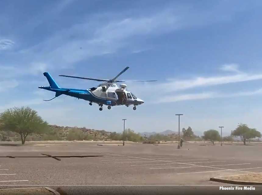 Helicopter used to rescue hiker in Arizona