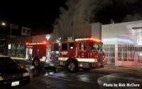 LAFD fire truck at fire scene