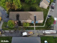 A bird's eye view of the fireground