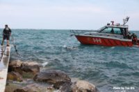 Chicago fireboat and fire officials