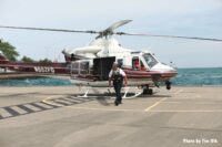 Chicago fire helicopter lands