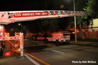 LAFD Truck 89 ladder extended