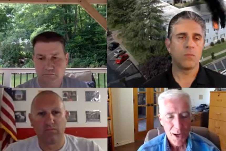 Frank Ricci, Anthony Kastros, P.J. Norwood, and Bobby Halton