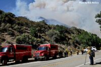 Fire apparatus at California wildfire