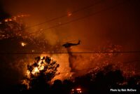 Wildfire burns near Los Angeles