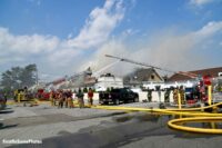 Fire raged through multiple businesses