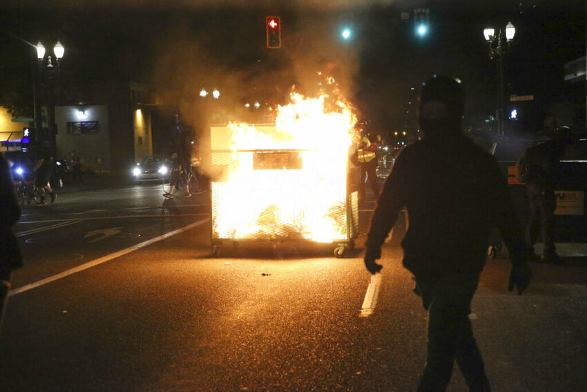 Fire in Portland, Oregon