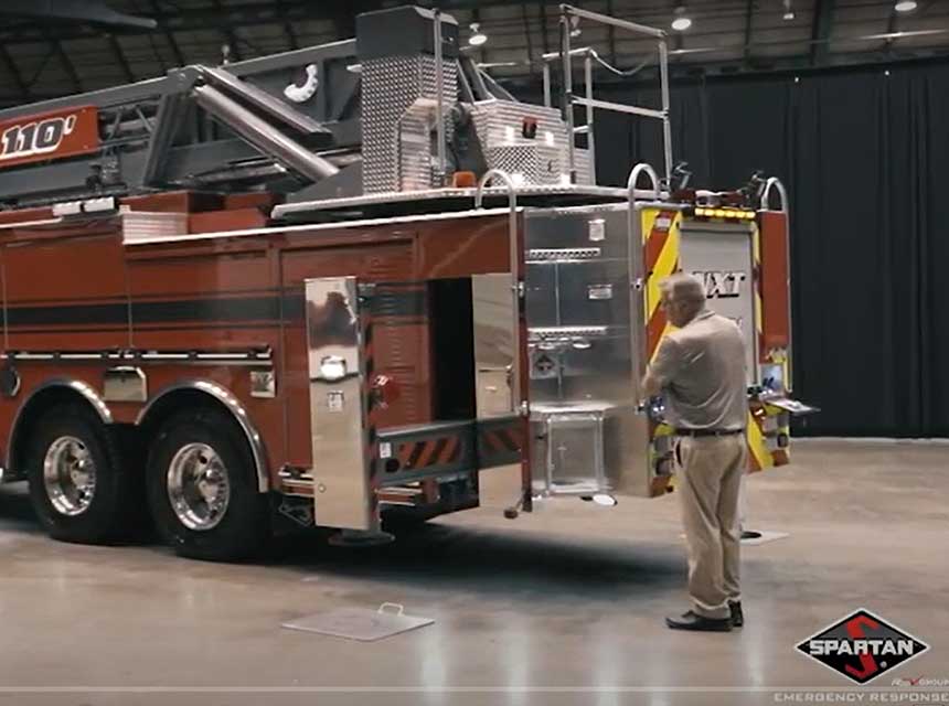 Spartan fire truck walk-around