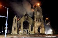 Burned-out church