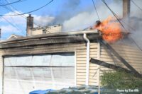 Fire vents from top of garage