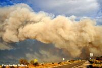 Smoke from the Bobcast Fire ranges over the landscape