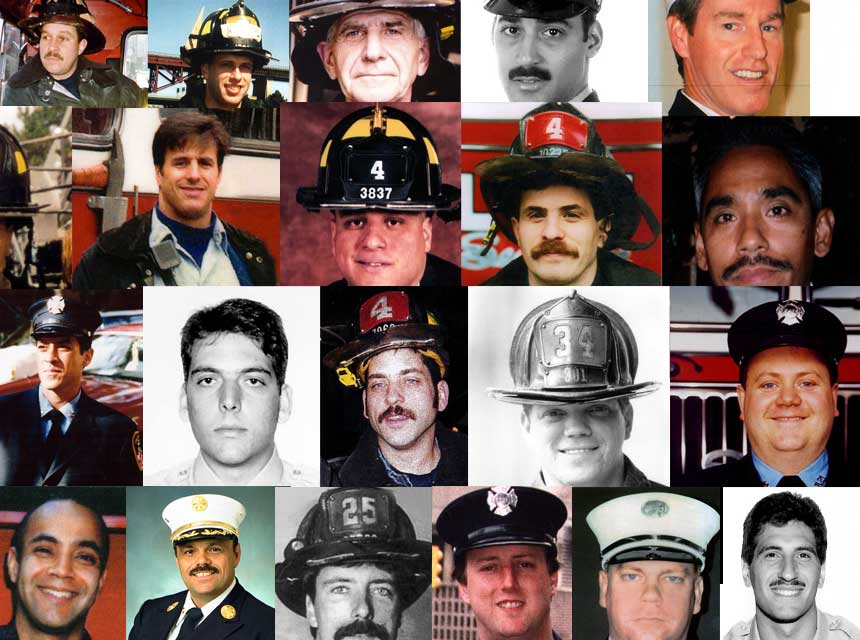 Fallen members of the FDNY on 9/11