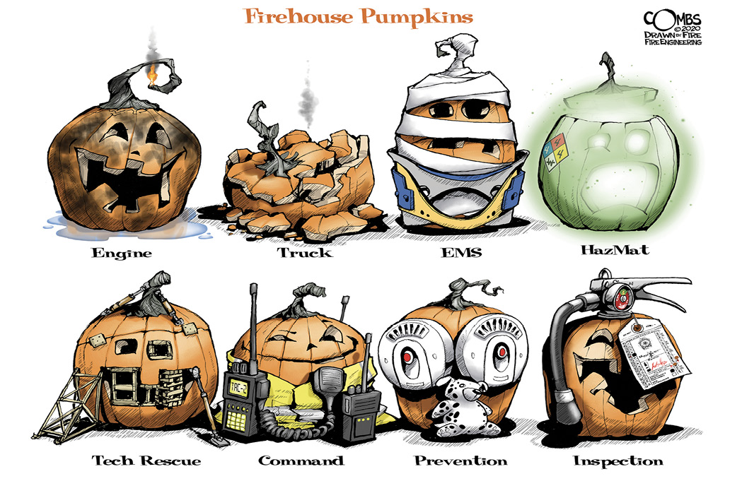 Firehouse pumpkins