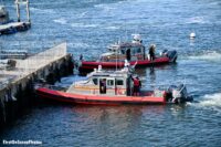 Fireboat on the river