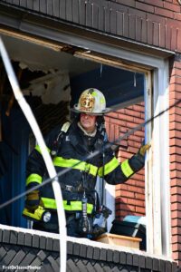 FDNY chief officer at scene of fire in Queens