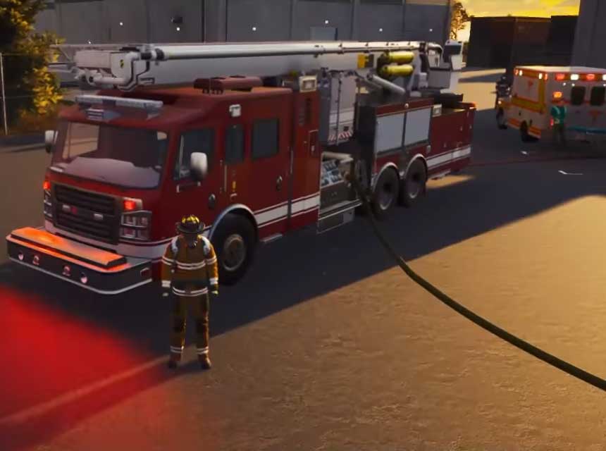 Rosenbauer trucks in video game