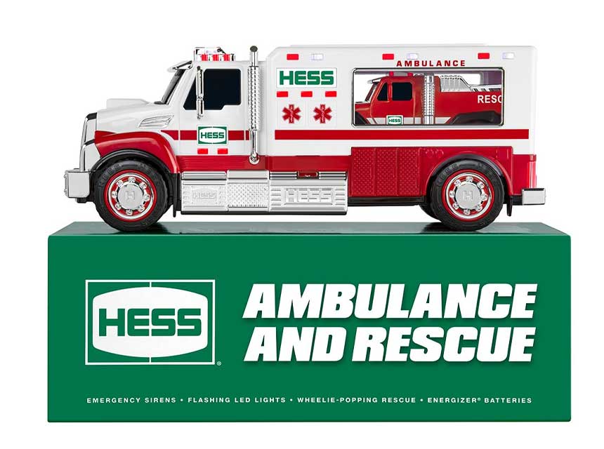 Hess ambulance and rescue truck