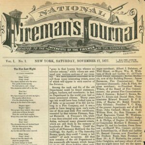 National Fireman's Journal cover