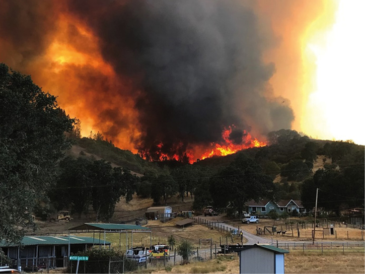 Massive wildfires