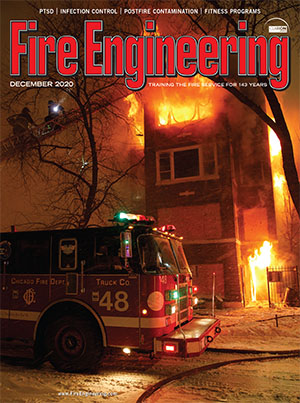 Chicago firefighters respond to a fire in a three-story residential structure during a snowstorm