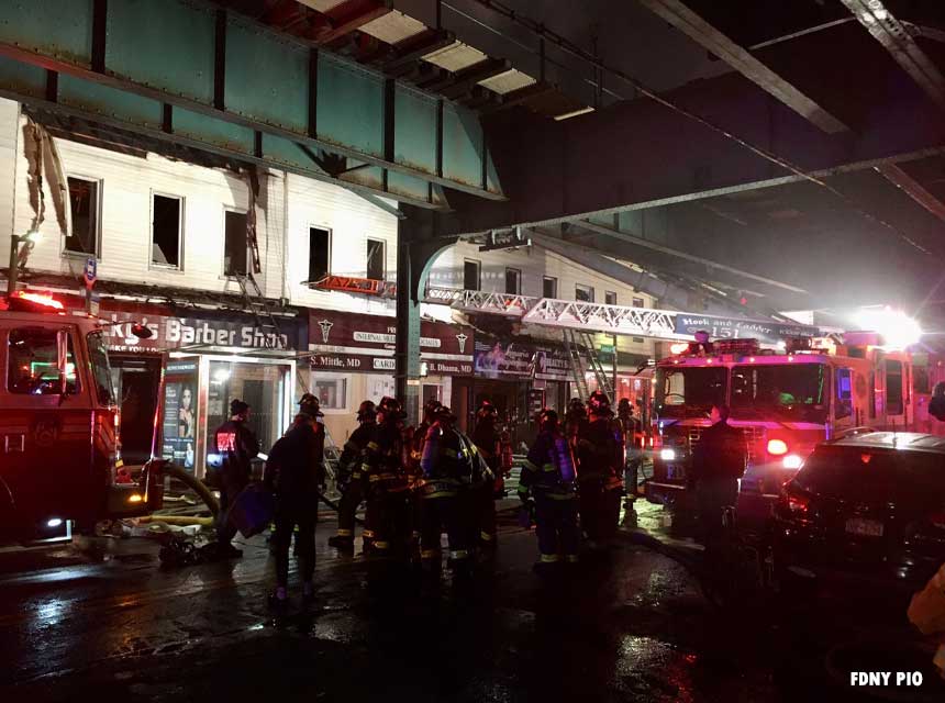 FDNY firefighters battle six-alarm Queens fire