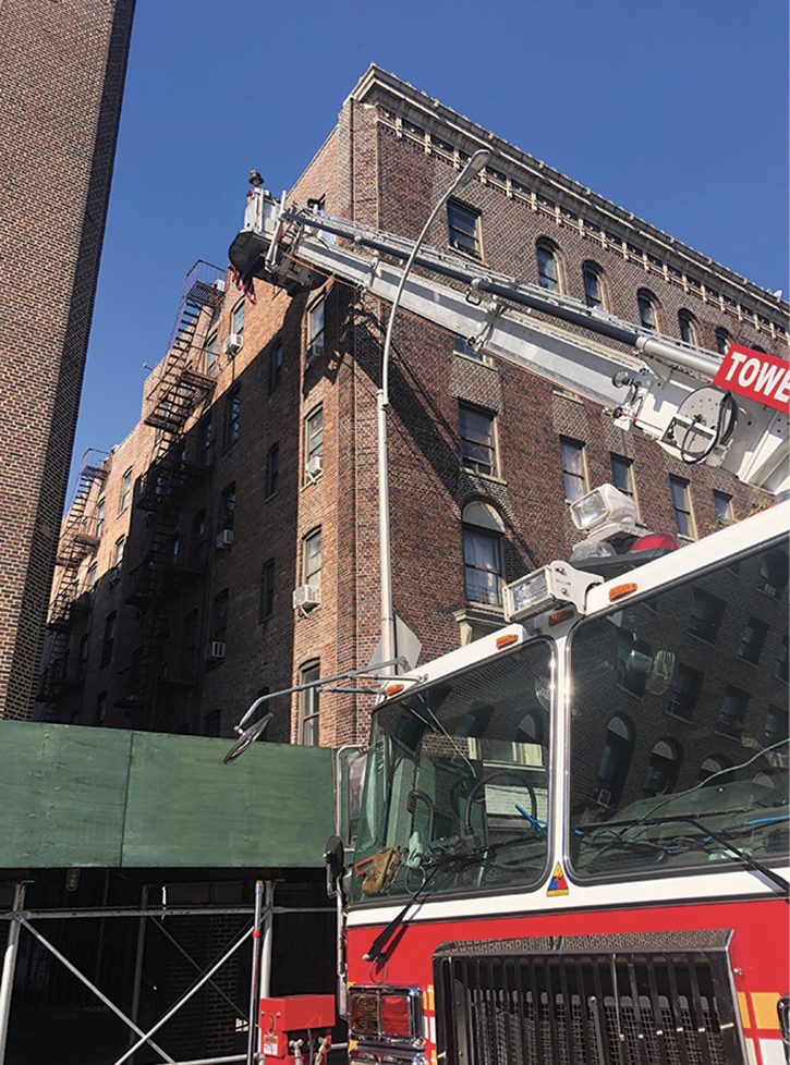 Drilling has to be realistic; flying a tower ladder only in a parking lot doesn’t make a good operator. Flying around obstacles such as streetlights and down alleyways makes firefighters more experienced with their apparatus and fire district.