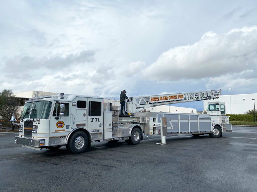 KME AerialCat delivery to Santa Clara County Fire Department