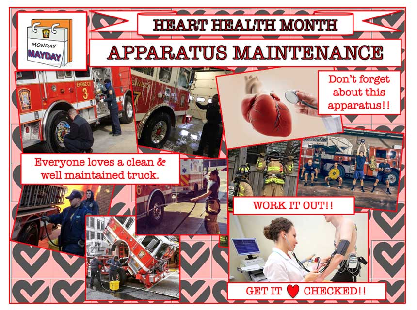 Heart health and apparatus maintenance