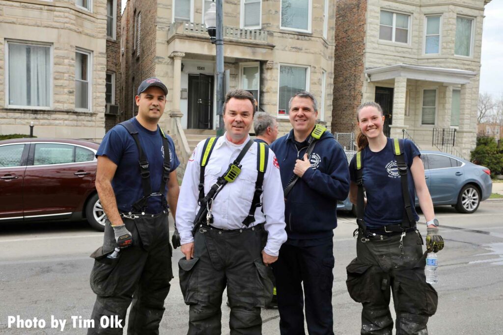 A group of Chicago firefighters